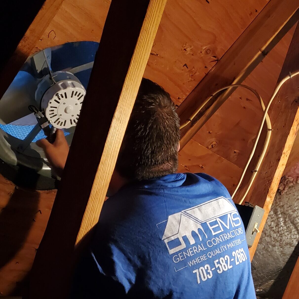 attic fan install