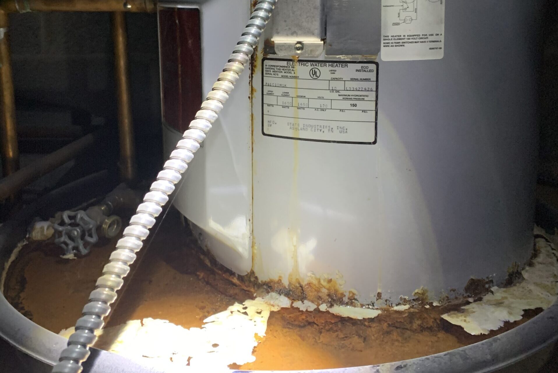 Water Heater Before Replacement